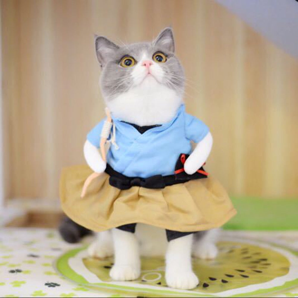 Funny Cat Uniform Suit