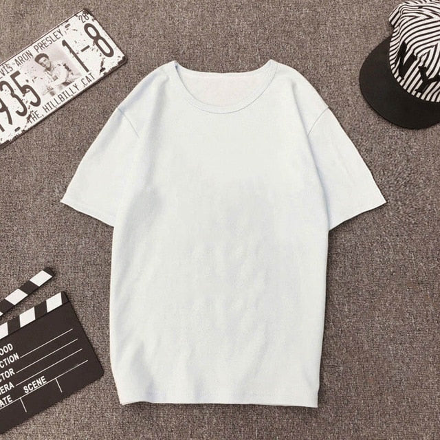 2019 New Summer T shirt Women Love cat printed t-shirt Tops clothes Fashion Cool tshirt female Harajuku Thin section 0-neck Te