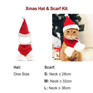 Pet Dog Cat Costume Christmas Antlers Hat Cloak Halloween Disguise Clothes For Cats Small Dogs New Year Suit Funny Pet Accessory