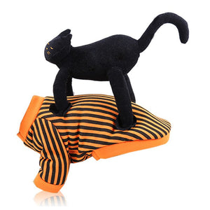 Halloween Pet Costume Funny Dog Cat Cosplay Dress Puppy Kitty Fleece Hoodie Coat 6XDD