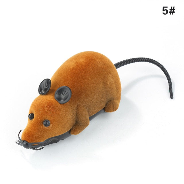 2018 Hot Sale New Colorful Funny Pet Cat Mice Toy Wireless RC Gray Rat Mice Toy Remote Control Mouse for Kids Toys Freeshipping