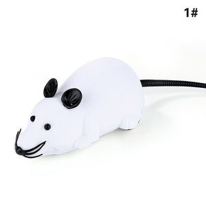 2018 Hot Sale New Colorful Funny Pet Cat Mice Toy Wireless RC Gray Rat Mice Toy Remote Control Mouse for Kids Toys Freeshipping