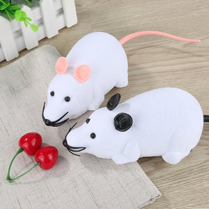 2018 Hot Sale New Colorful Funny Pet Cat Mice Toy Wireless RC Gray Rat Mice Toy Remote Control Mouse for Kids Toys Freeshipping