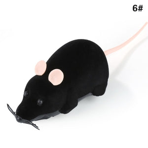 2018 Hot Sale New Colorful Funny Pet Cat Mice Toy Wireless RC Gray Rat Mice Toy Remote Control Mouse for Kids Toys Freeshipping