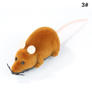 2018 Hot Sale New Colorful Funny Pet Cat Mice Toy Wireless RC Gray Rat Mice Toy Remote Control Mouse for Kids Toys Freeshipping