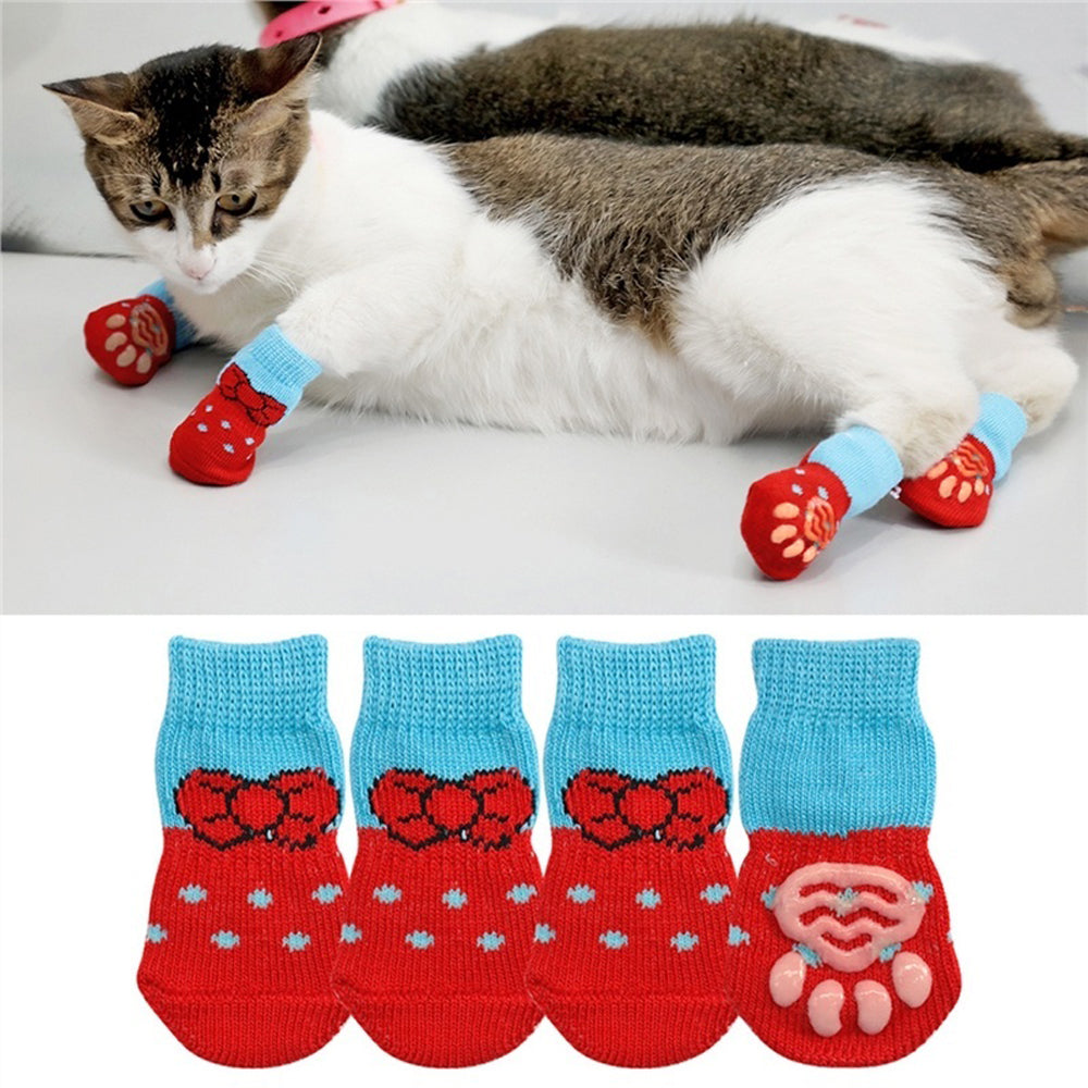 Cat Coats Socks Traction Control for Indoor Wear