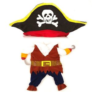 New Arrival Funny Pet Clothes Cosplay Pirate Dog Cat Halloween Party Cute Costume Clothing Comfort For Small Medium Dog #254925